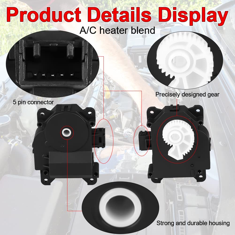 WMPHE A/C HVAC Blend Door Actuator Replacement for 604-906 87106-07120 Compatible with 2005-2018 Toyota Camry Highlander Sienna
