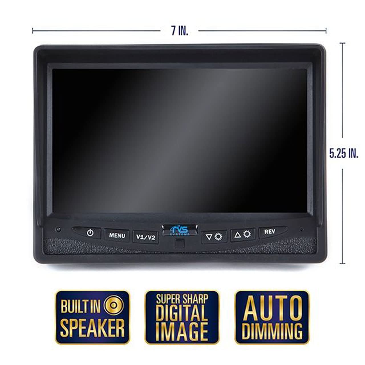 7'' Backup Camera System For Rv/Truck/Bus - Waterproof Camera With Night Vision - Rvs-770613-Nm-01 By Rear View Safety.