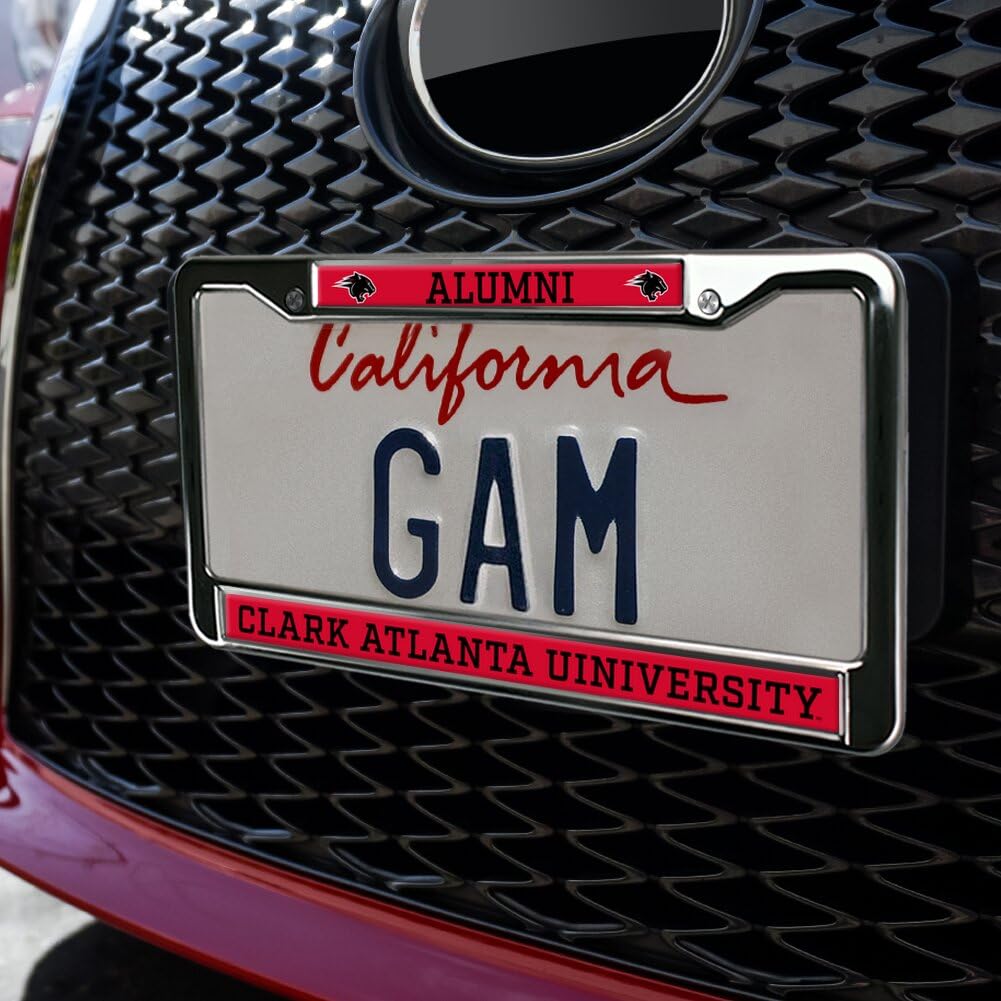 GRAPHICS & MORE Clark Atlanta University Alumni Metal License Plate Frame - Full Size, Panthers Color