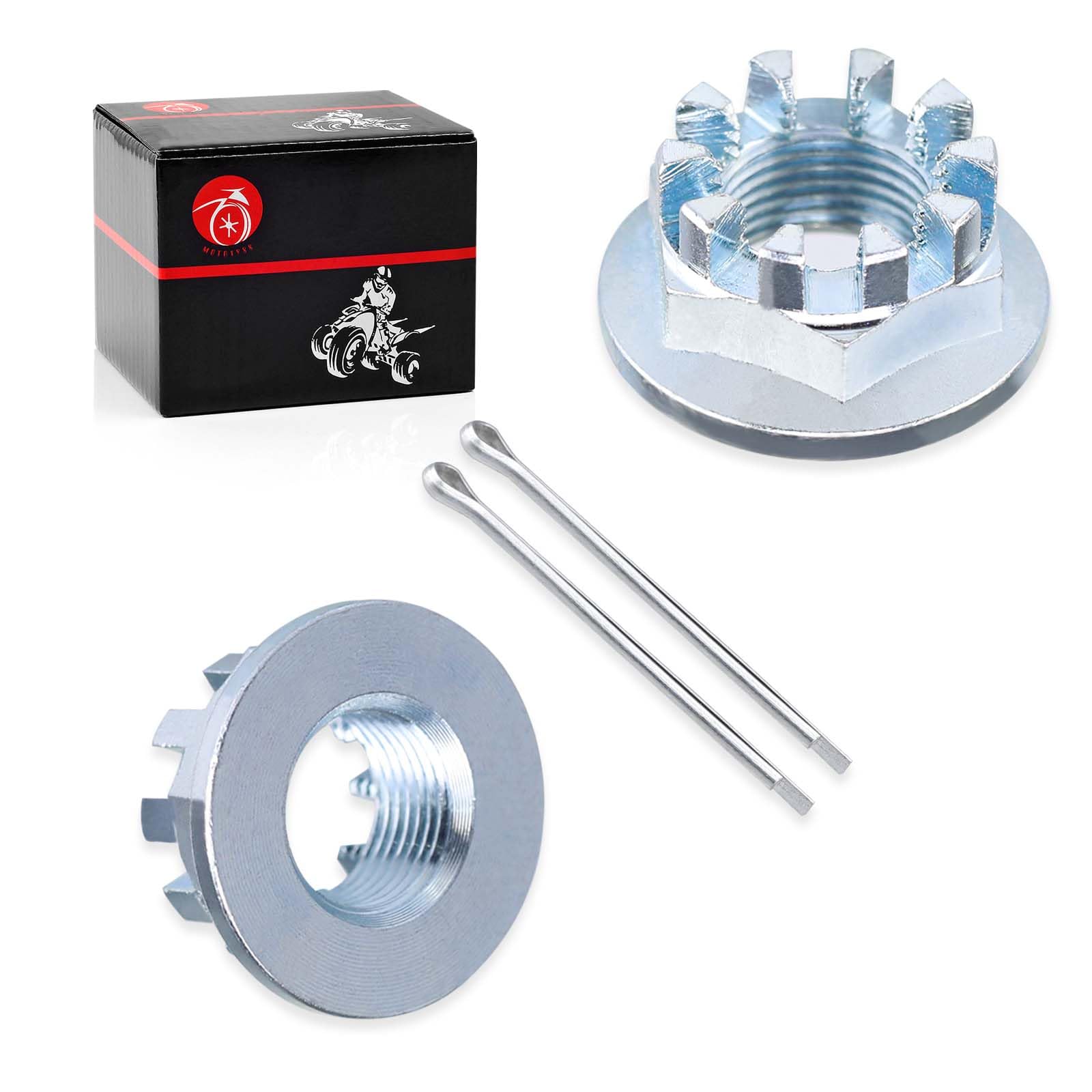 2Pcs Rear Axle Castle Nuts 18Mm For Honda Trx200 Sx D Trx250X Trx250Ex Fourtrax 300 Trx300 Trx300Fw Trx300Ex Trx400Ex Trx450R Trx450Er Atc200X Atc250 Es Sx