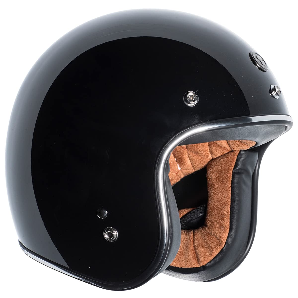 Torc (T50C Route 66 3/4 Helmet (Black, Xx-Large)