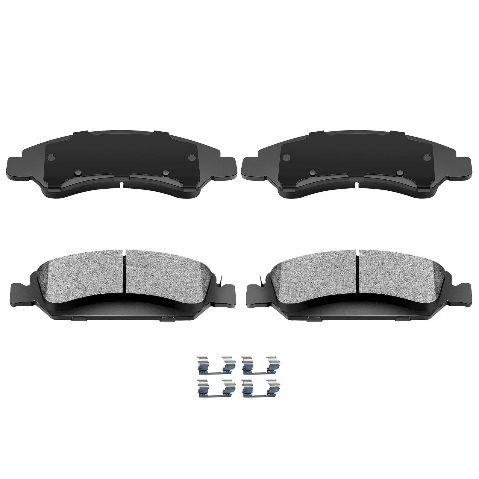 Automuto 4Pcs Front Semi-Metallic Disc Brake Pads Set D1363 For Cadillac Escalade Escalade Esv Escalade Ext Xts For Chevrolet Av