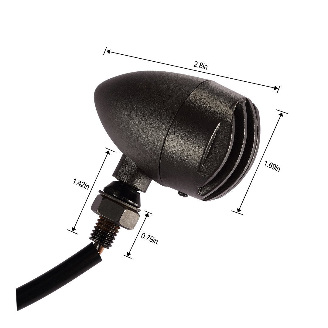 2pcs Motorcycle Turn Signals - Xindell Incandescent LED Bullet Blinkers Lights - 3 Wire Rear Mount Bobber Indicators Light for H