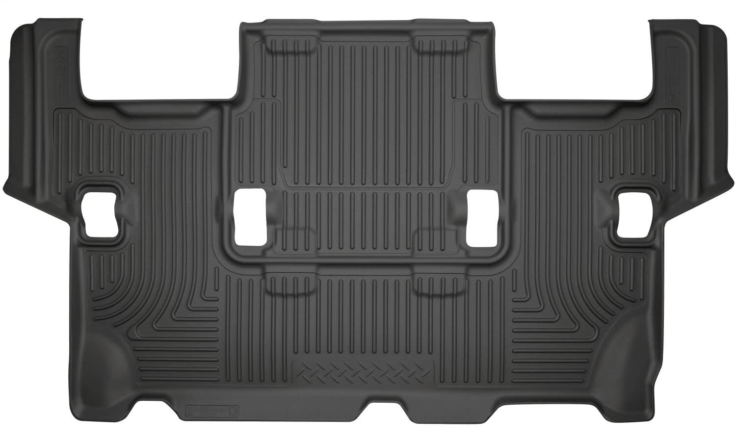 Husky Liners X-Act Contour Floor Mats | Fits 2011-2017 Ford Expedition & Lincoln Navigator | 3Rd Row, 1-Pc Black - 55561