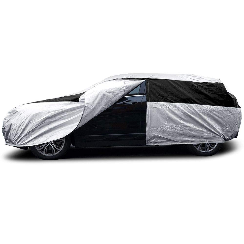 Titan Premium Multi-Layer Peva Car Cover For Hatchbacks 165-181''. Waterproof, Uv Protection, Anti-Scratch Protective Lining, Dr
