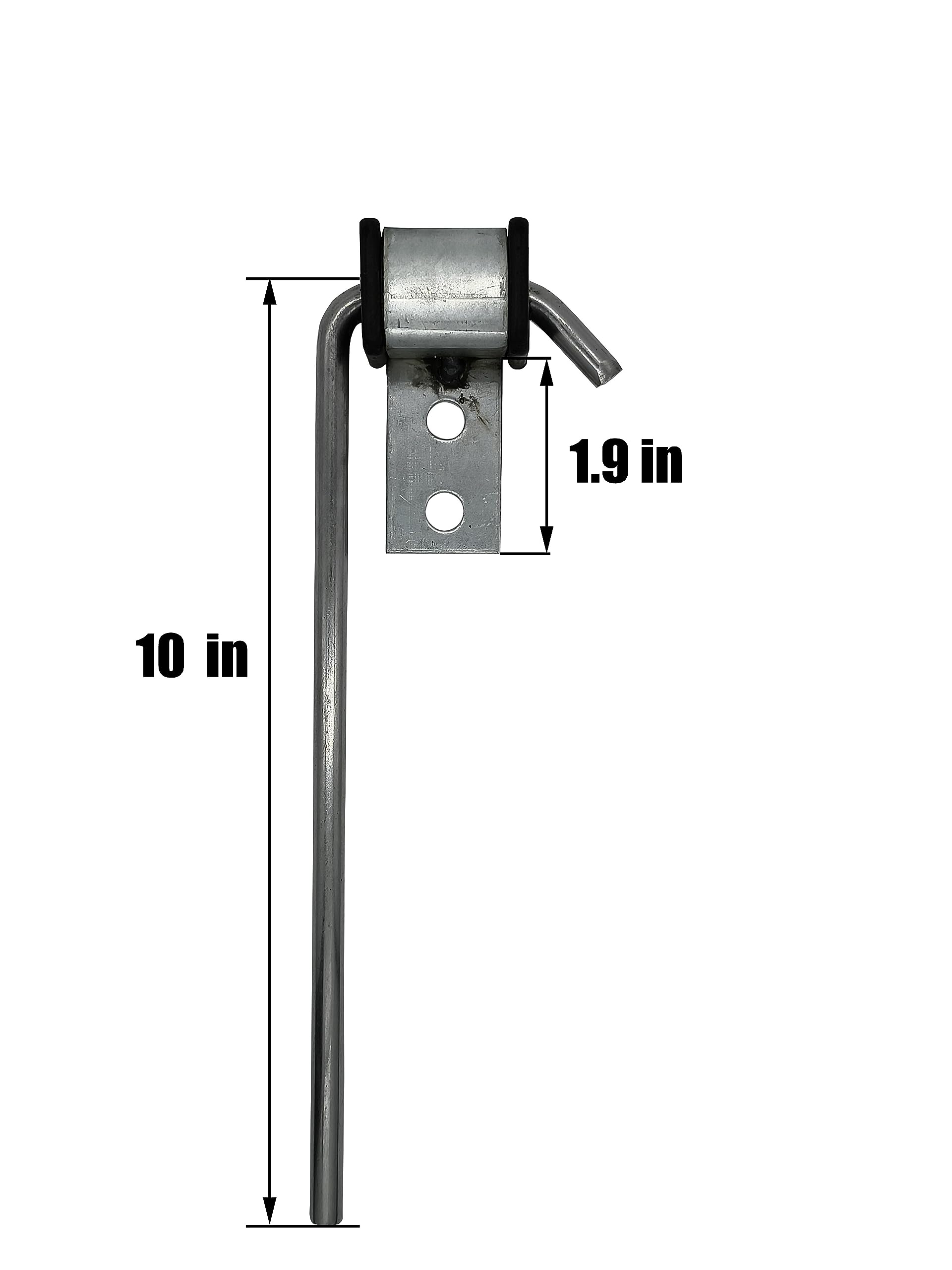 HAOXAOON 4 Pcs Heavy Duty Exhaust Hanger Rod -Universal Use Exhaust Bracket Hanger - 3/8'' Rod 10'' Long