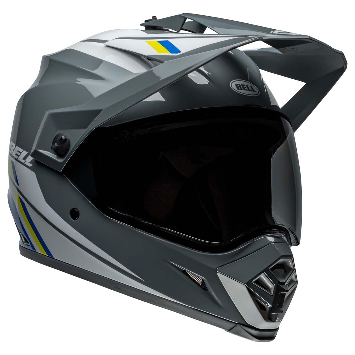 Bell Mx-9 Adventure Mips Dirt Helmet (Alpine Gloss Gray/Blue - Large)