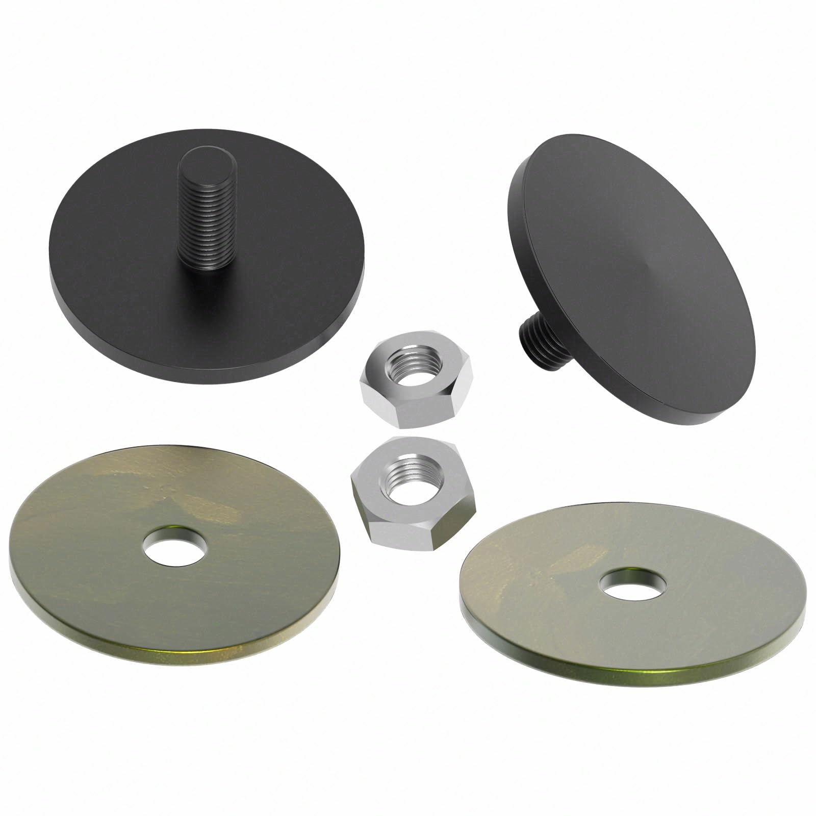 AIRCMT Inner Fairing Mirror Hole Plugs for Harley Touring Batwing, Street Glide/Electra Glide 1996–2016, Tri Glide 2009–2014, CNC 6061-T6 Aluminum, Black, 2-Pack -Like New