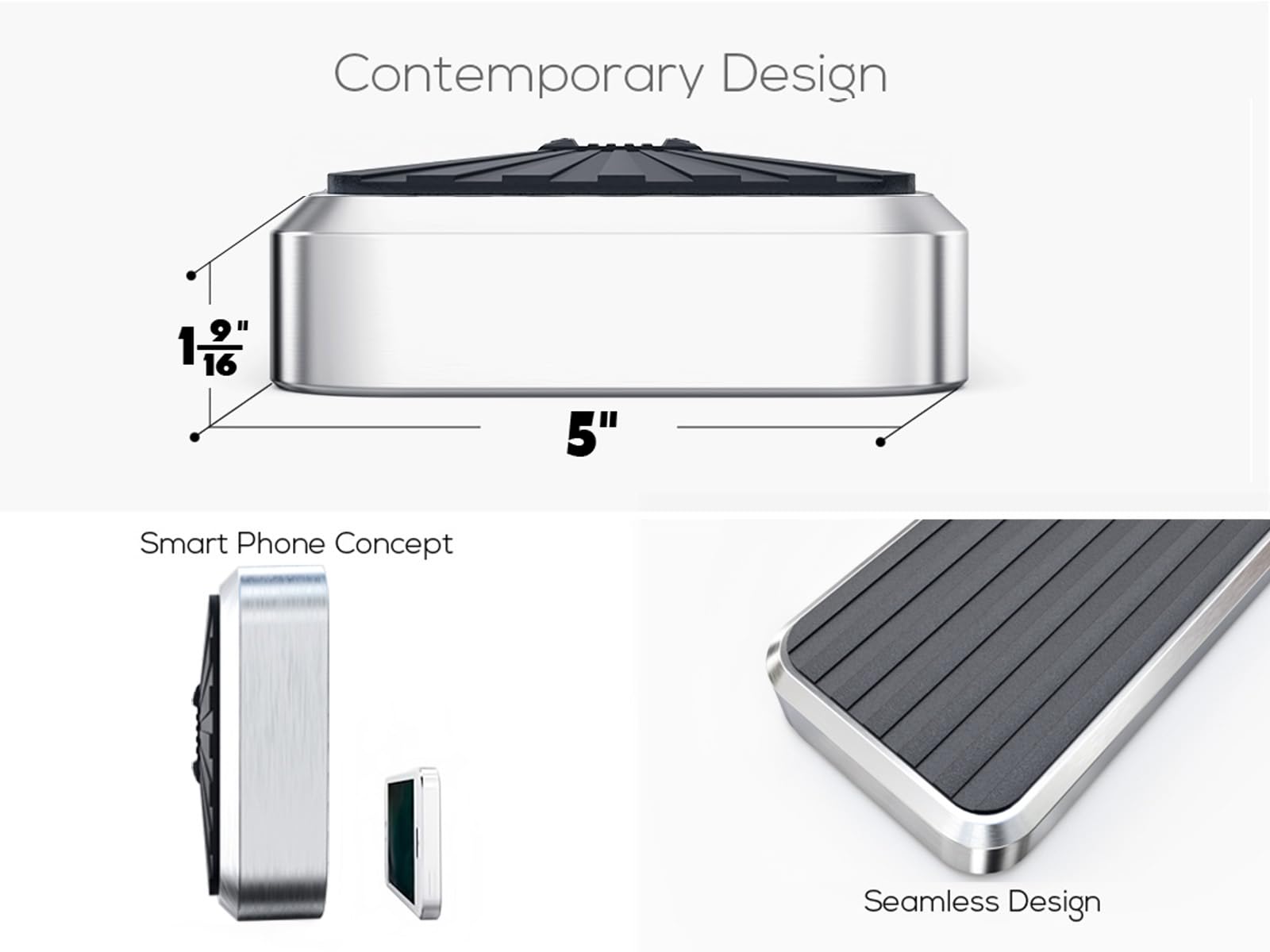 Aps (Polished 304 Stainless Steel 5In Wheel To Wheel Running Boards Nerf Bars Side Step Compatible With Ram 1500 2019-2025 Crew