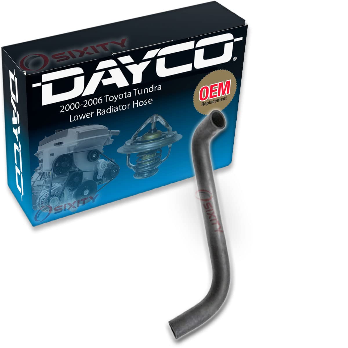 Dayco Lower Radiator Coolant Hose compatible with Toyota Tundra 4.7L V8 2000-2006