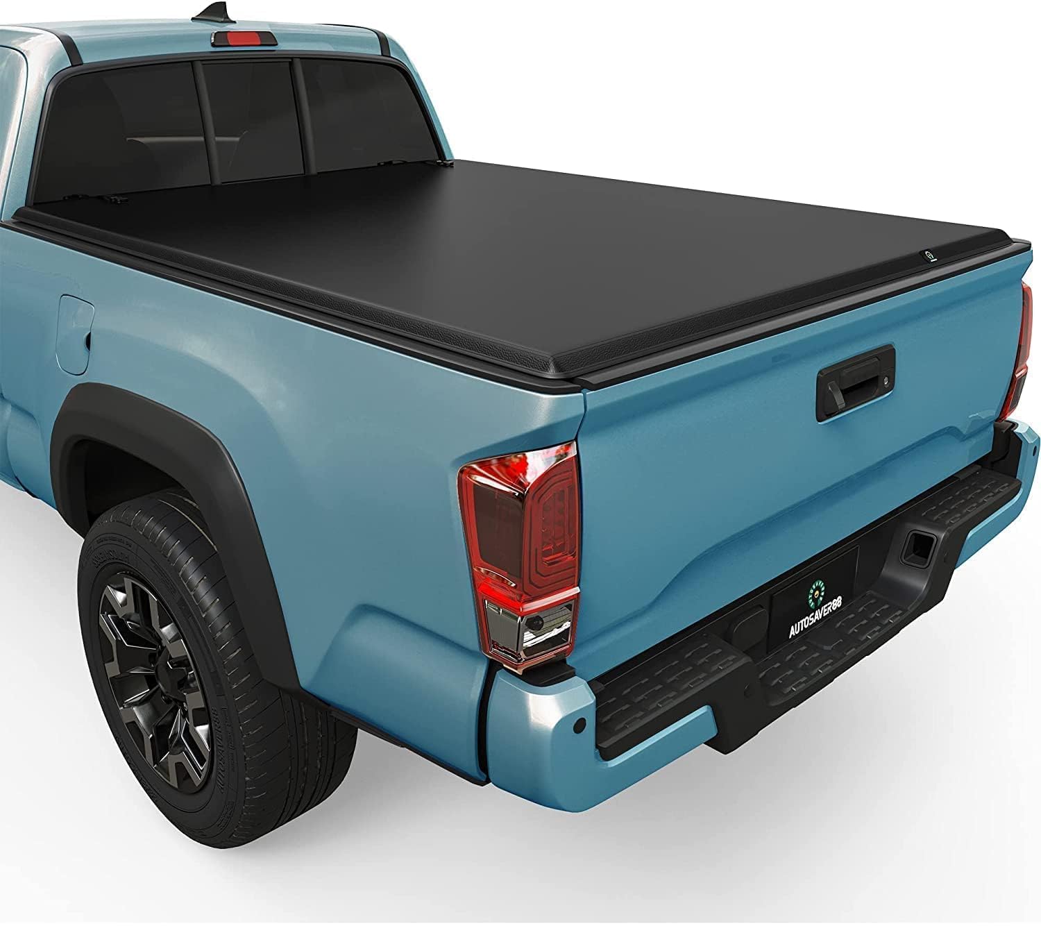 Autosaver88 Soft Tri-Fold Truck Bed Tonneau Cover Compatible With 2016-2023 Toyota Tacoma (Excl. Trail Edition) 5Ft Bed