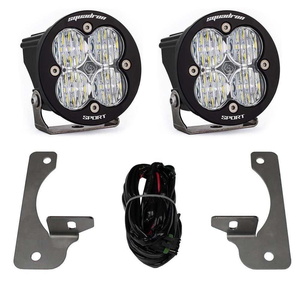 Baja Designs 587523 Squadron, Vehicle Specific LED Kit (Jeep, Squadron-R Sport, JK Rubicon X/10th Anne/Hard Rock)
