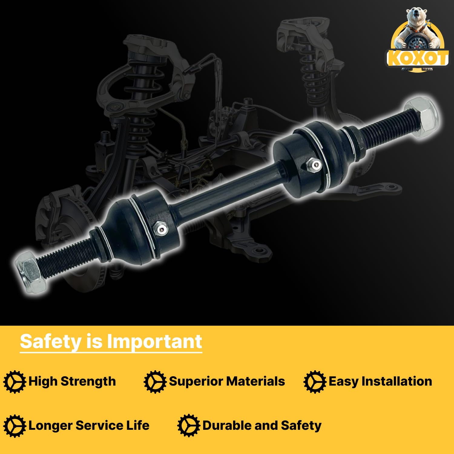 Koxot K750362 2Pcs Front Stabilizer Sway Bar Link Compatible With Ford 2009-2020 F-150 [4Wd Models W/O Svt Raptor], 2011-2012 F-