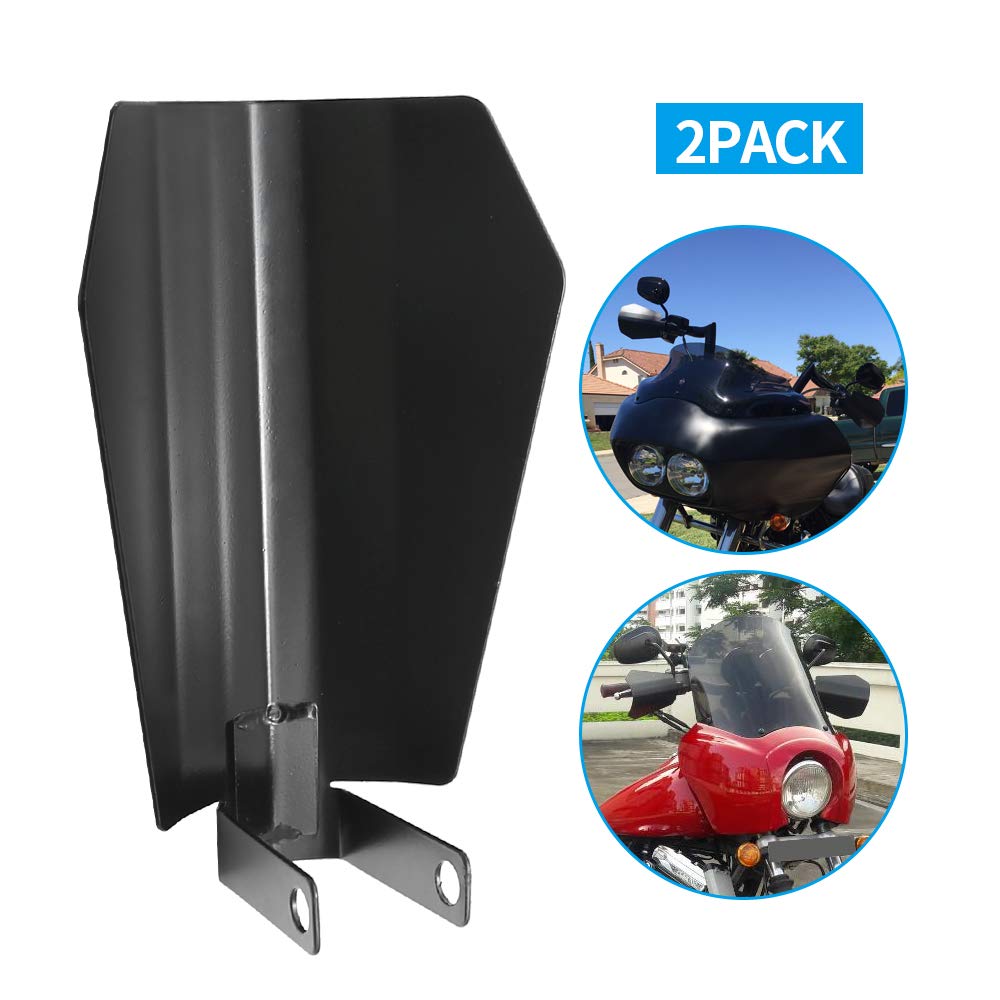 1 Pair Large Motorcycle Handguards Coffin Cut Hand Guards Fit For 2007-2020 Harley Davidson Touring Sportster Dyna