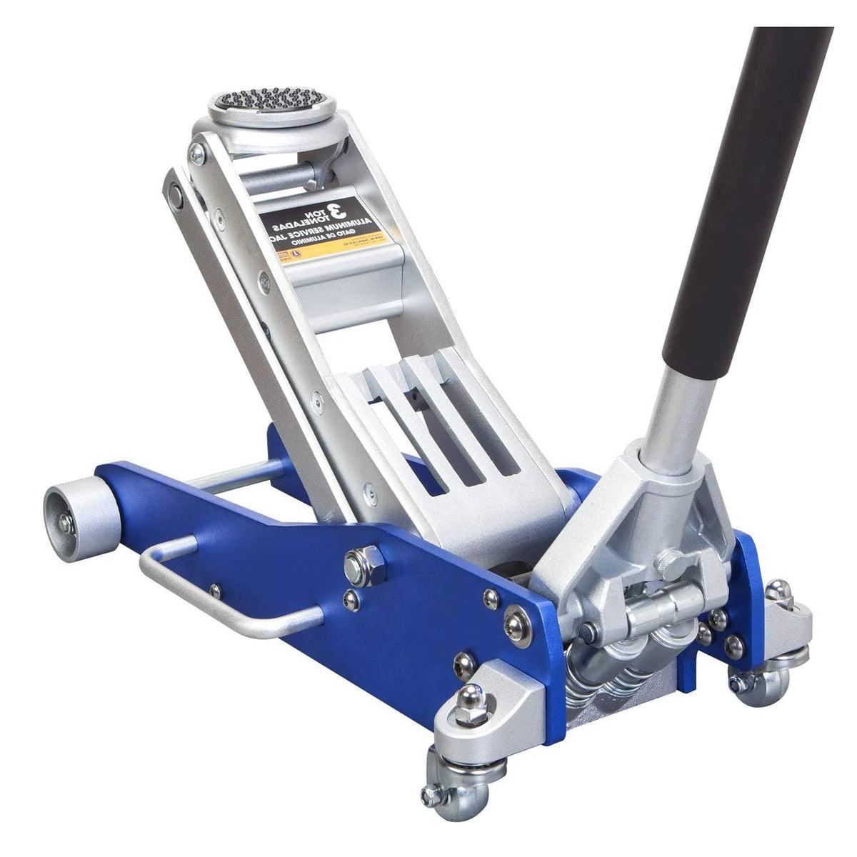 Tce At830003Xlu-1 Torin Low Profile Aluminum Floor Jack With Double Quick Lift Pump, 3 Ton (6,000 Lb.) Capacity, Blue