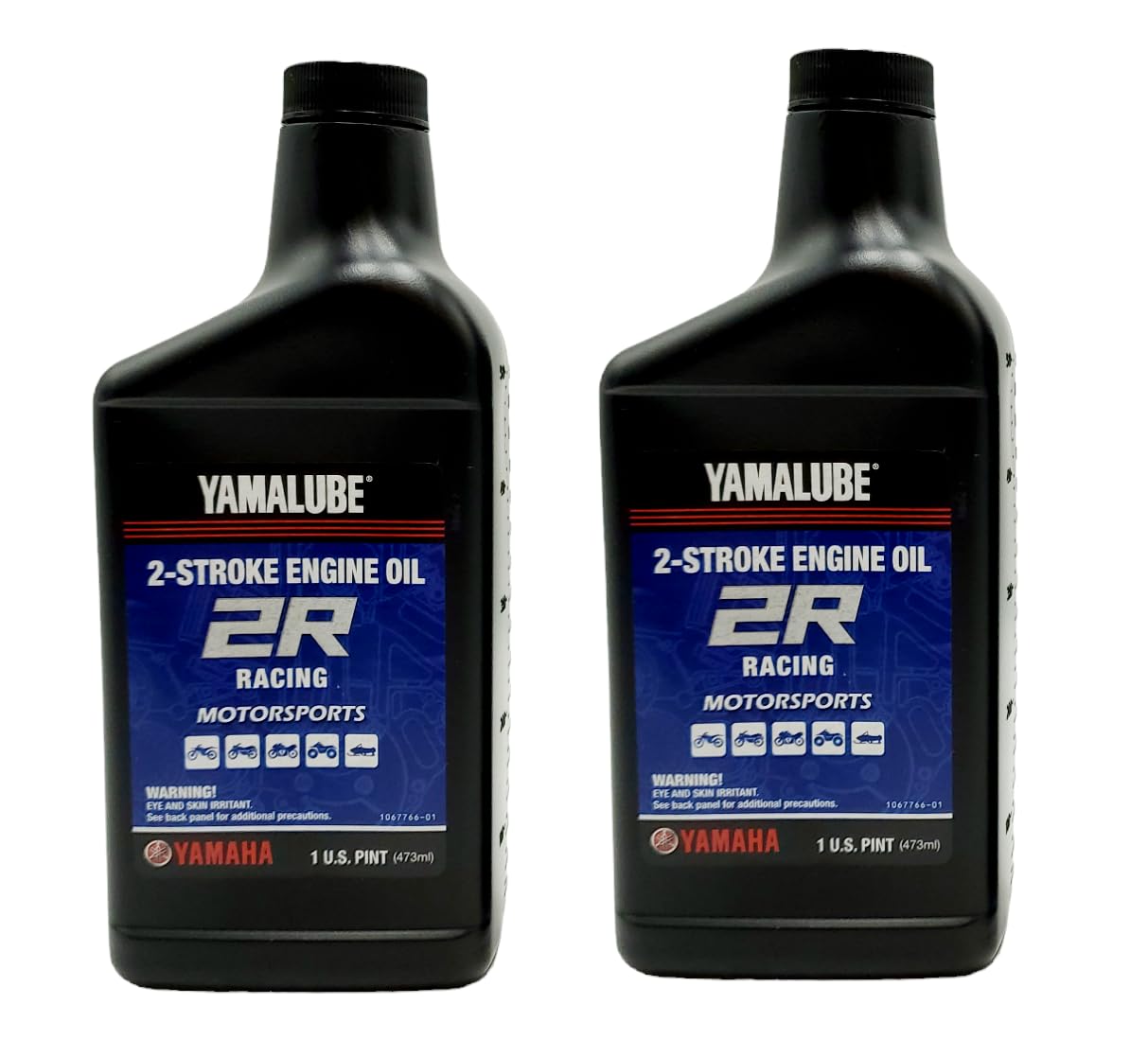 Yamaha YZ 125/125 X (1999-2024) all Models 2-Stroke Engine Oil Mix Yamalube Part# LUB-2STRK-R1-24 - 2 Pint Makes 10 Gallons