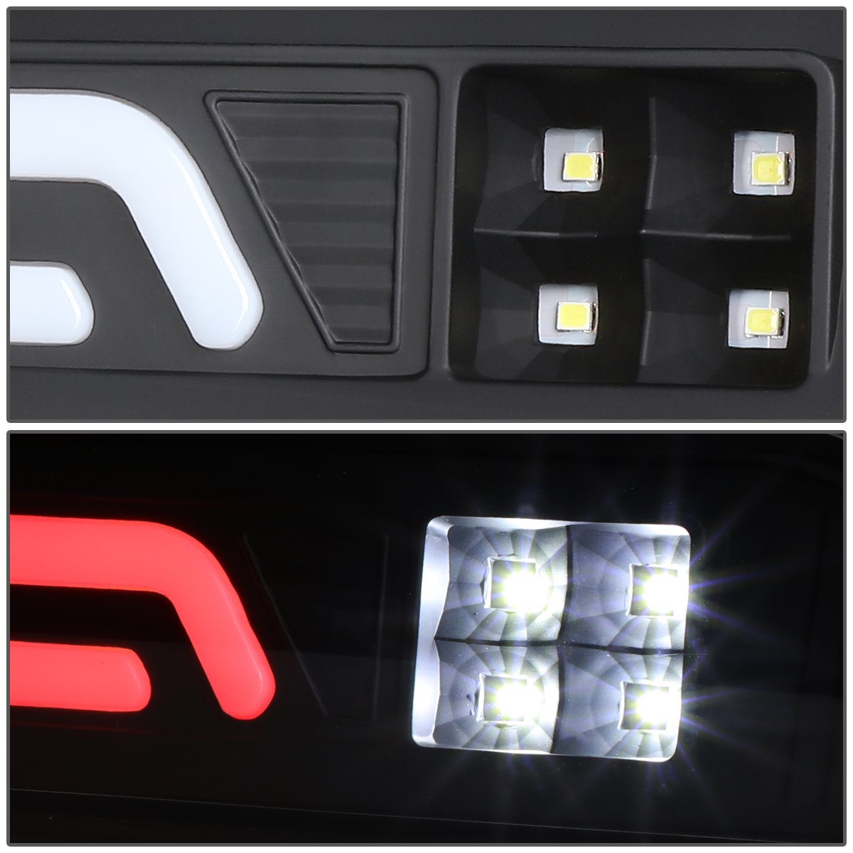 Dna Motoring 3Bl-Drm02-3D-Led-Bk Black Housing 3D Led Third Tail Brake Light [Compatible With 02-08 Dodge Ram 1500/03-09 Ram 250