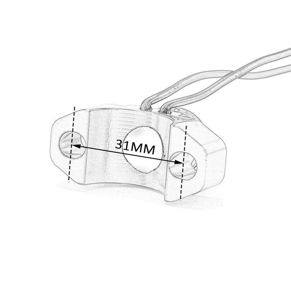 JFG RACING CNC Universal Motorcycle Engine Stop Start Kill Switch Button with Mounting Backplate for ATV,Dirt Pit Bike,Scooter,Q