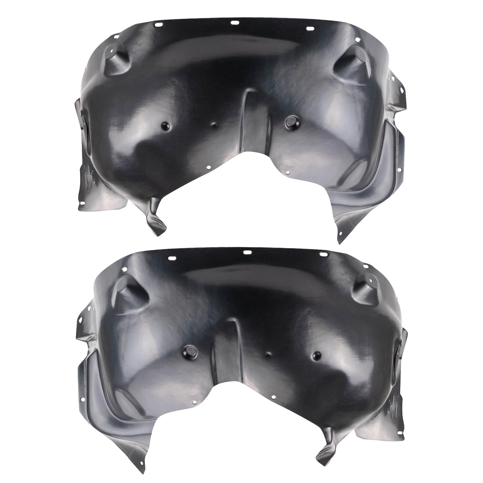 Trq Front Inner Fender Liner Set Compatible With 2002-2004 Jeep Liberty Ch1248118 Ch1249118