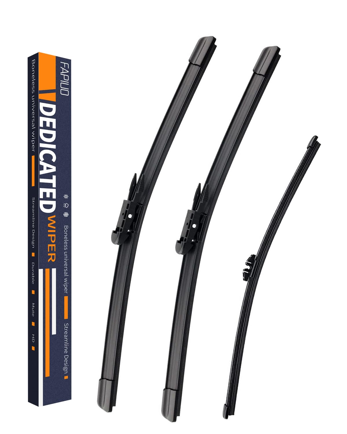 Replacement For Ford Escape 2013-2019,Kuga 2012-2018,Mondeo 2015-2019,Fusion 2013-2017 Silent Wipers -Fapiuo Front Windshield Wi