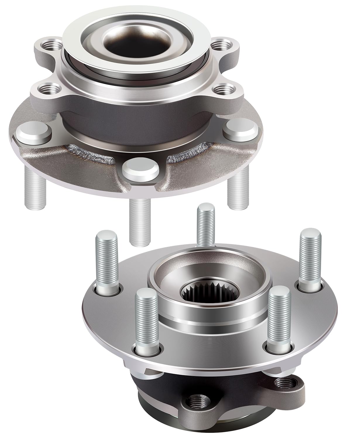 ECCPP 2 Front Wheel Hub Bearing Assembly for Nissan Rogue 2008-2013, Rogue Select 2014-2015 for Nissan Sentra 2007-2012, for Ren