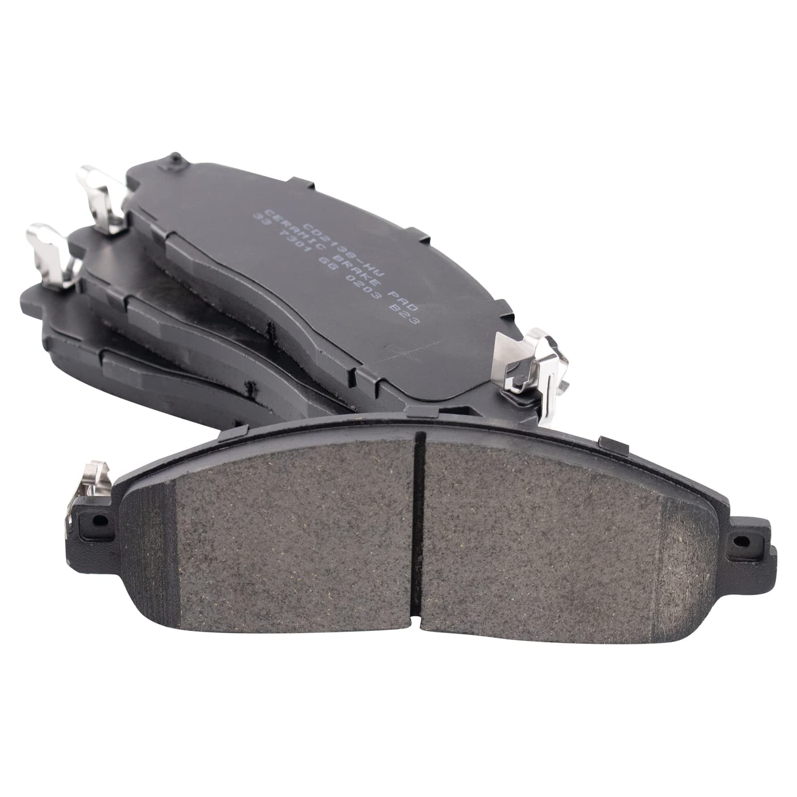 TRQ Front Brake Pads Ceramic Compatible with 2018-2021 Nissan LEAF