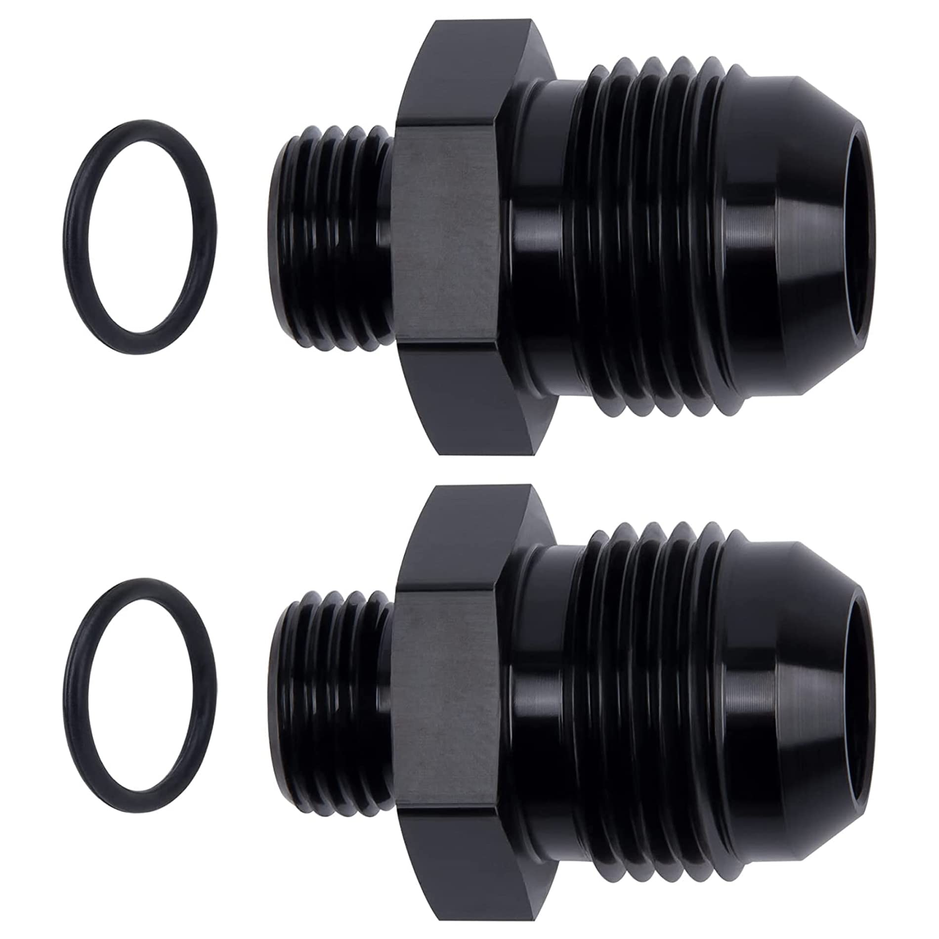 Evil Energy 10An Flare To An6 Orb Male O-Ring Fitting Adapter 2Pcs