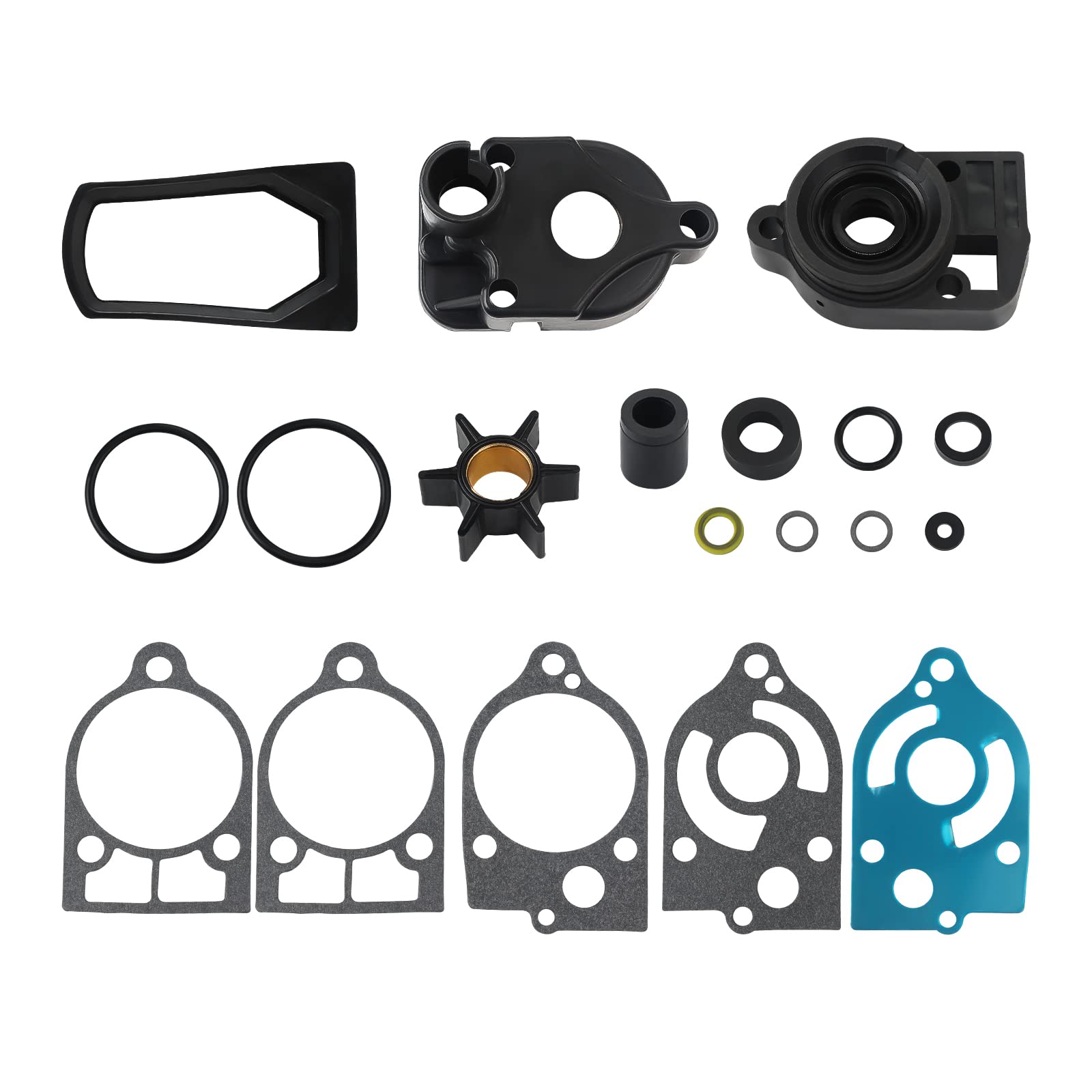 JDMON Water Pump Repair Kit Replacement for 46-77177A3 Sierra 18-3324 Replacement for Mercury Mariner 2-Cycle Outboards 30 35 40