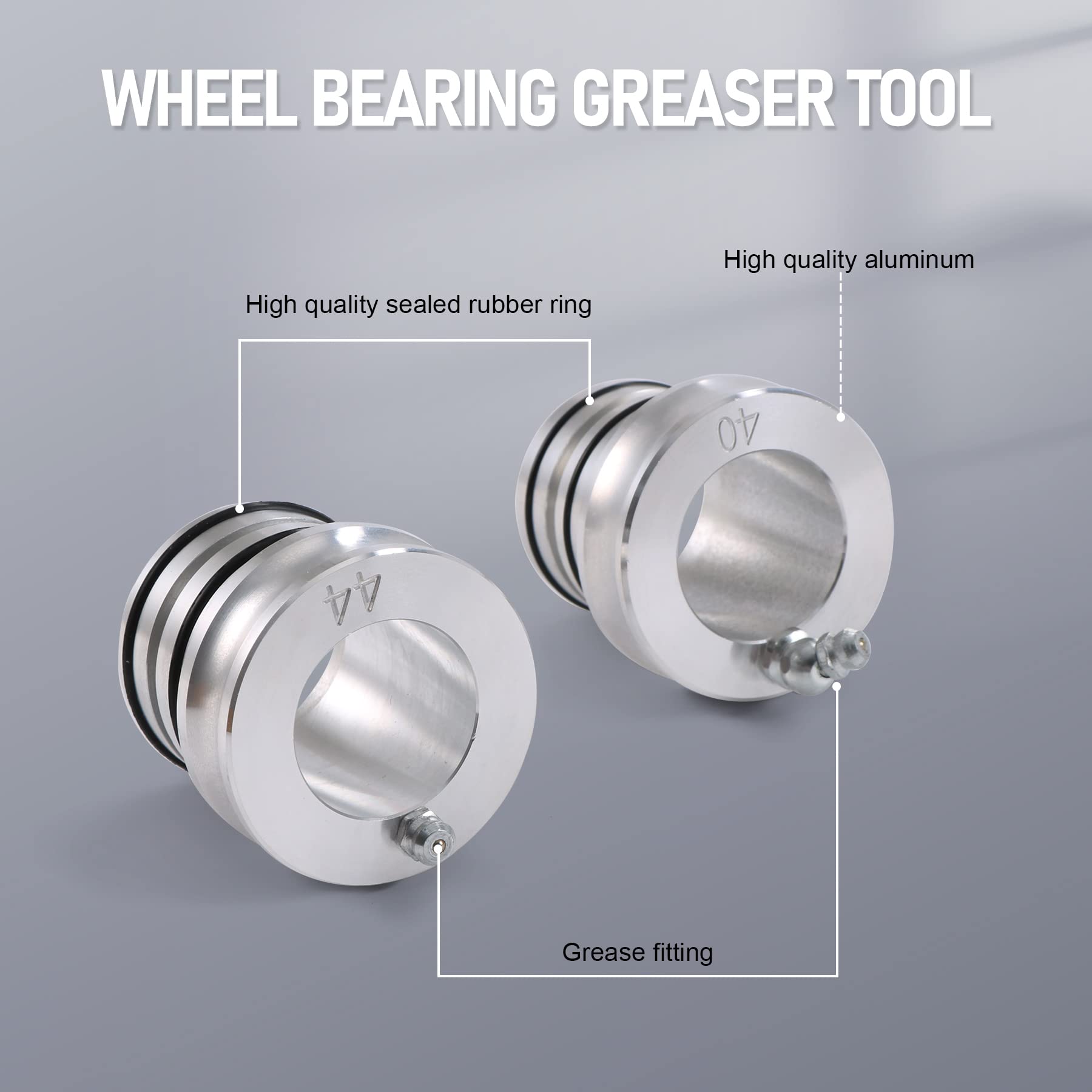 JDMSPEED New 44/40MM Front Rear Wheel Bearing Greaser Tools Replacement for Polaris Ranger 570 800 900 1000XP Sportsman 500 850