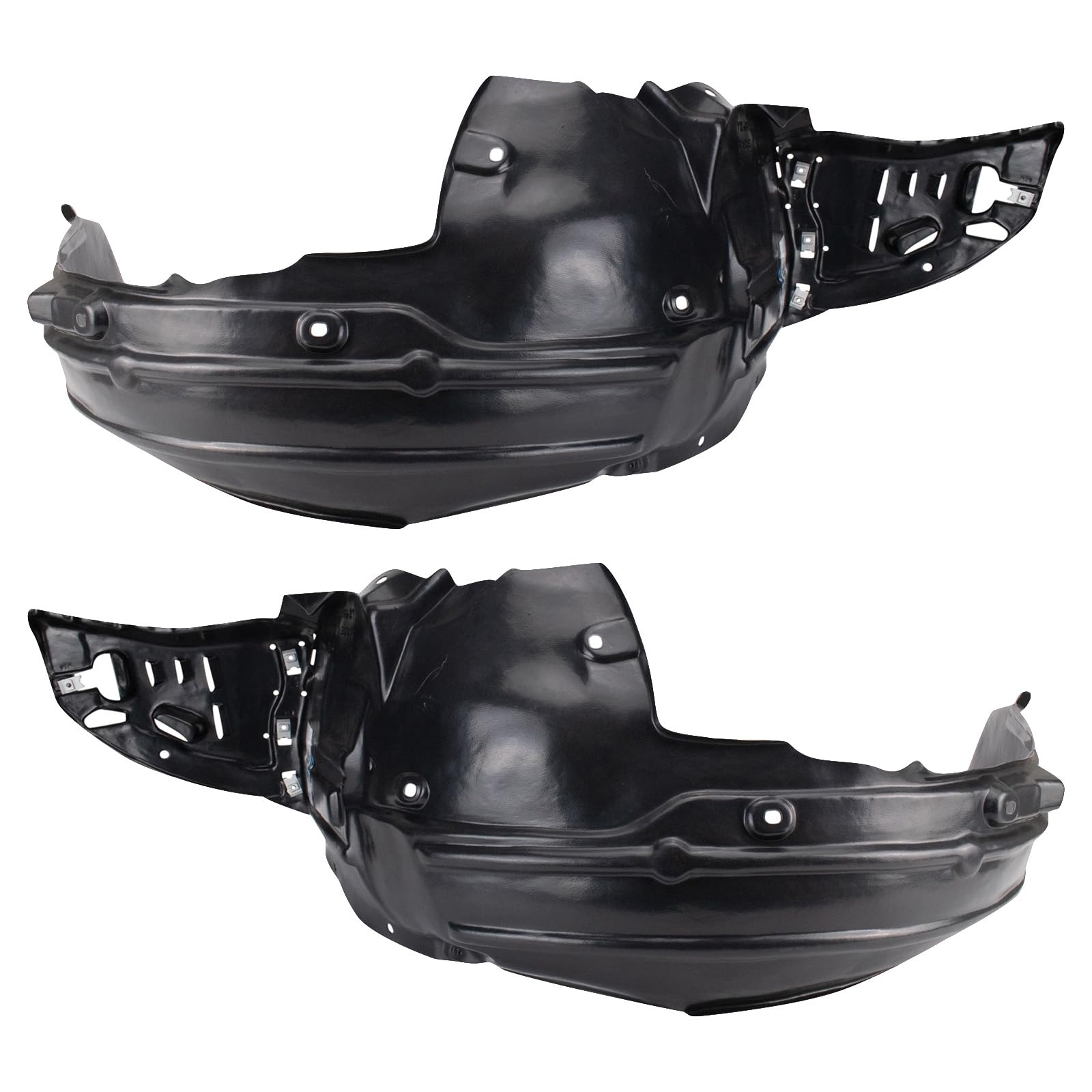 Trq Front Inner Fender Liner Set Compatible With 2012-2014 Acura Tl Ac1248134 Ac1249134