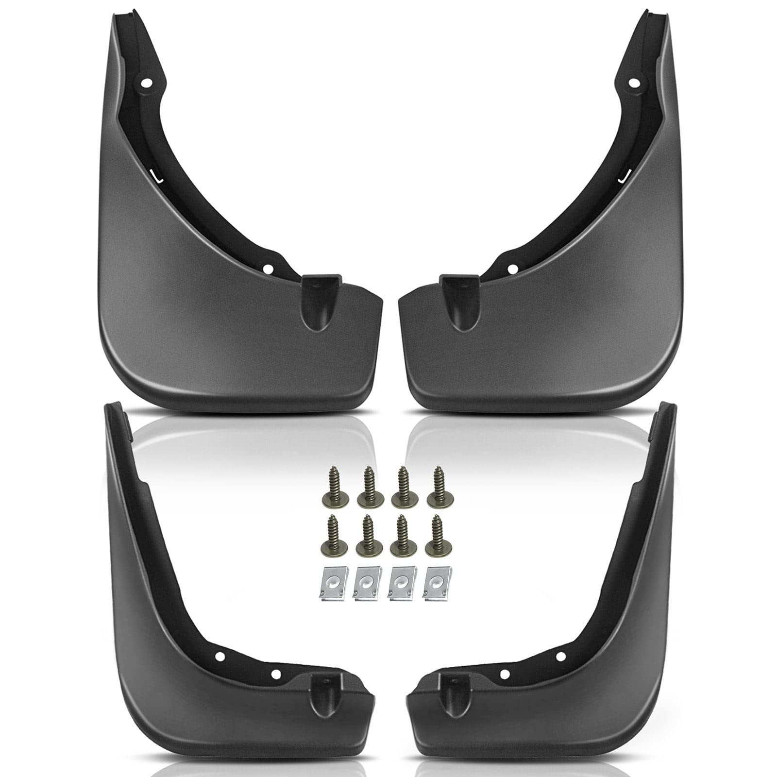 Yhtauto Set Of 4 Mud Flaps Splash Guards Accessories Replacement For Mercedes-Benz C180 C200 C300 2015-2016 Sedan, Front And Rea