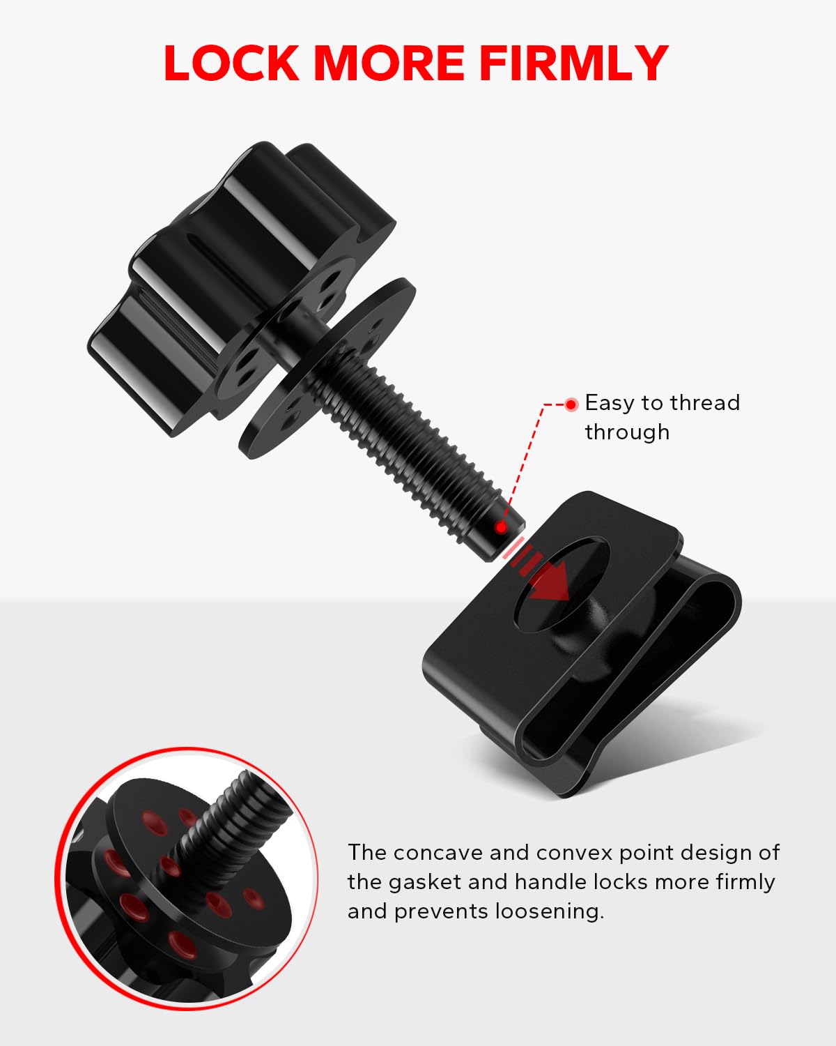 Amazicha Upgraded Theft Deterrent Saddlebag Locks Saddle Bag Bolts Mounting Hardware fit for 1988-Later Harley Davidson Touring