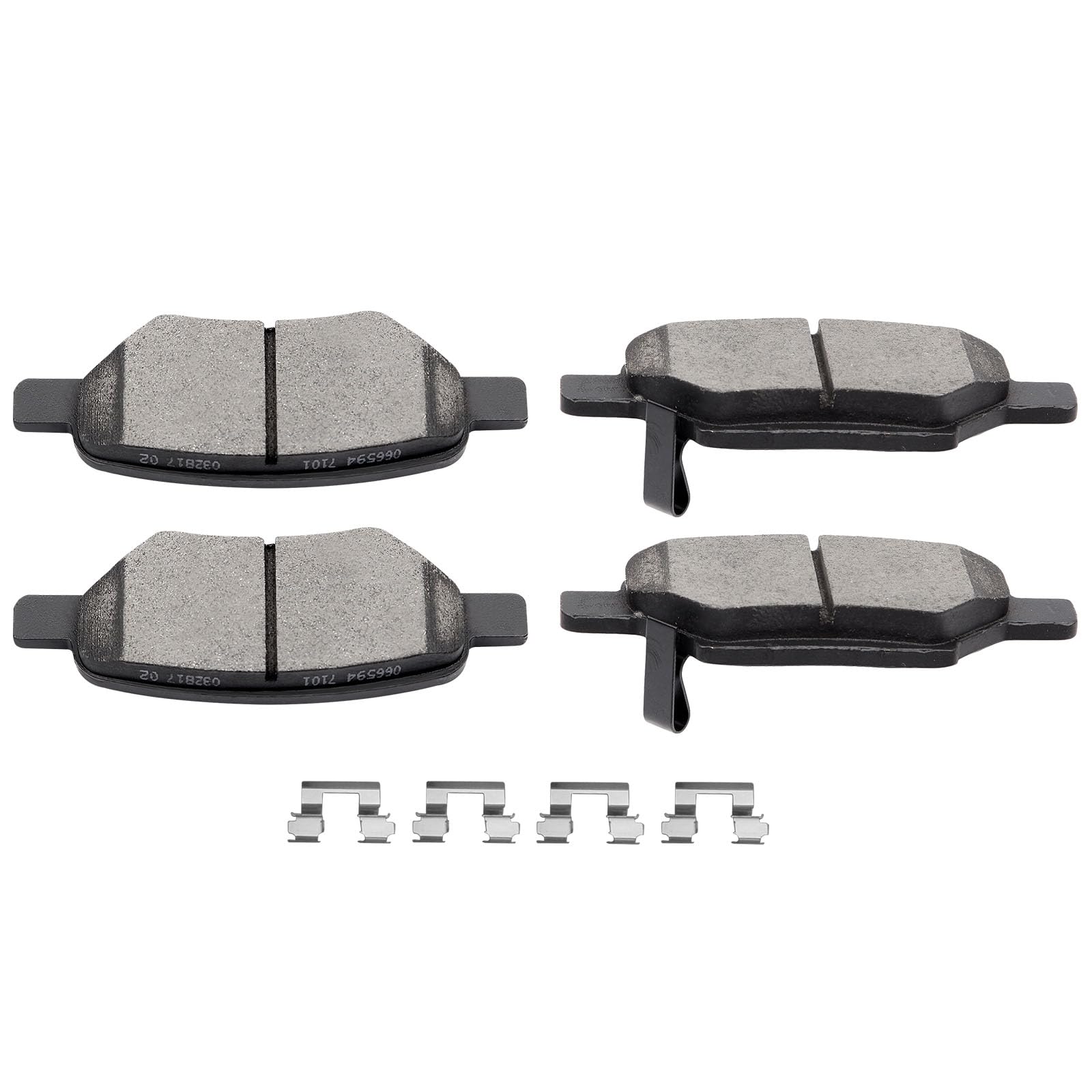 Scitoo Ceramic Pads, 4Pcs Rear Brake Pads Brakes Kits Fit For Chevy Cobalt,Hhr,For Malibu,07-10 For Pontiac G5,05-10 For Pontiac