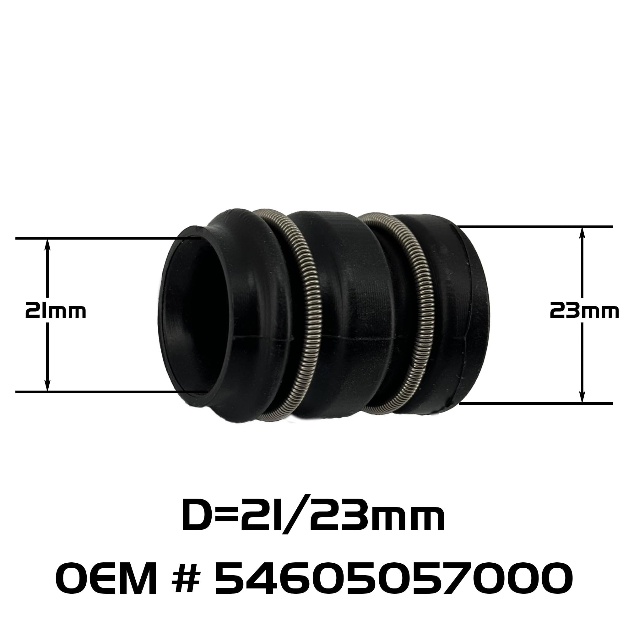 21/23mm Expansion Chamber to Silencer Coupler Seal and Spring Kit Euro 2-Stroke KTM SX, Husqvarna TC, & GasGas MC 65 85 105 cc M