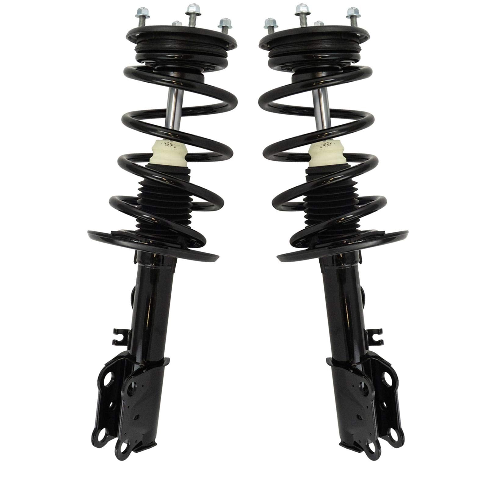Trq Front Strut & Coil Spring Assembly Set Driver & Passenger Sides Compatible With 13-19 Ford Taurus