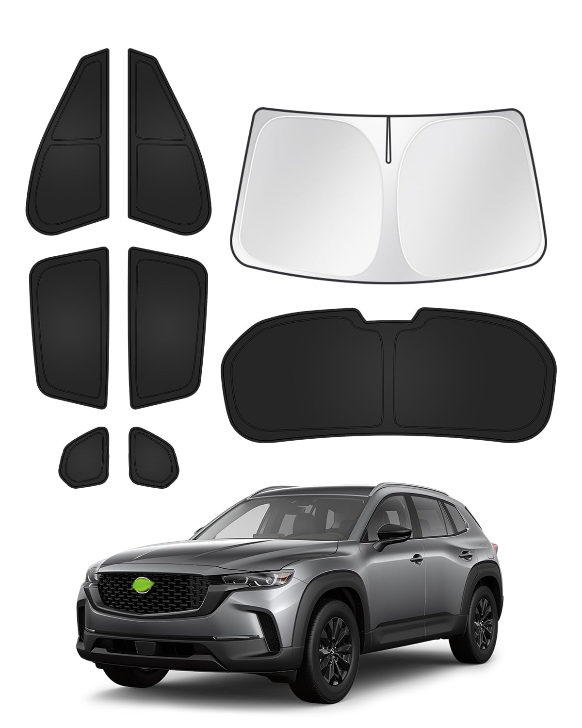 Canvcle Sunshades For Mazda Cx-50 2023-2025 Cx50 Accessories Windshield Sun Shade Side Rear Window Shade Cover Sun Visor Shield