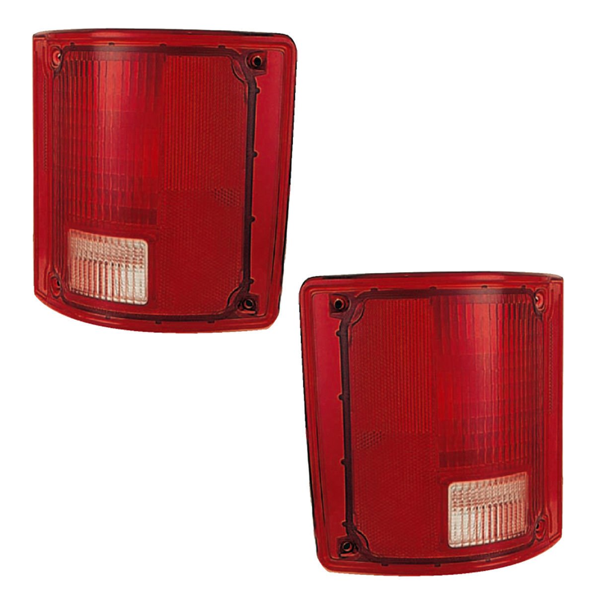 Brock Replacement Driver and Passenger Set Tail Lights Compatible with 5965771 5965772