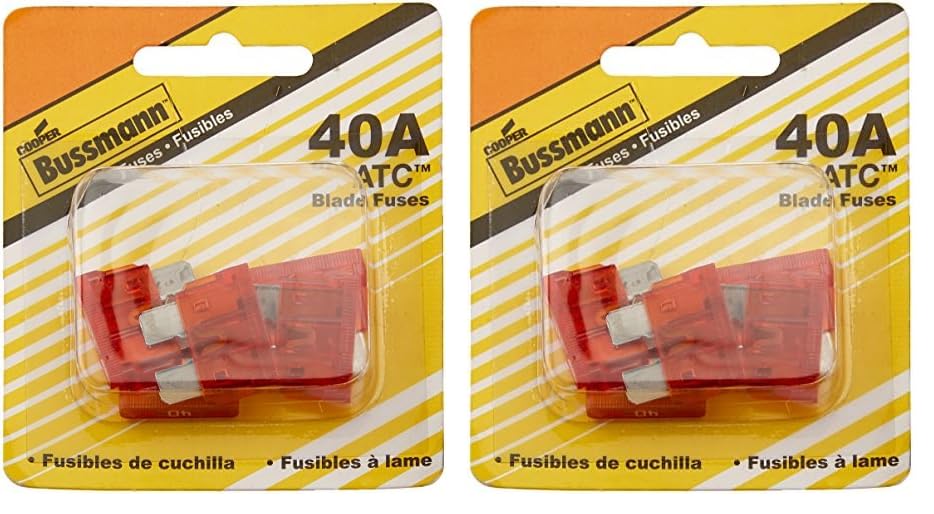 Bussmann (Bp/Atc-40-Rp 40 Amp Atc Blade Fuse, 5 Count (Pack Of 2), Orange
