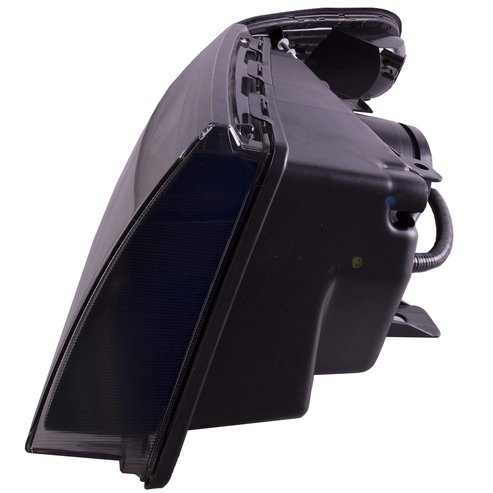 Perde Headlights Compatible With 2003-2004 Grand Marquis And Marauder Black With Performance Lens And With Side Marker Lights