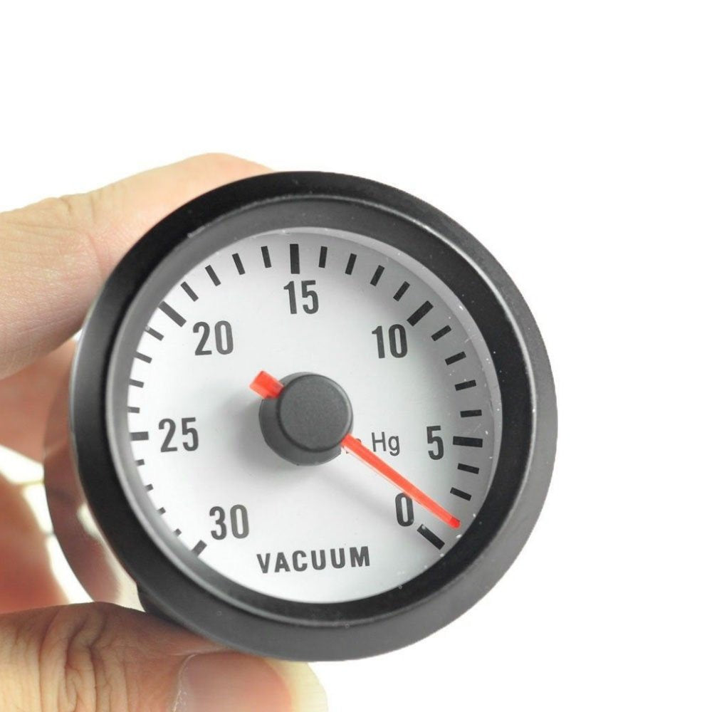 ESUPPORT Car Motor Vehicle Black Face 2'' 52mm Pointer Vacuum Gauge Meter LED Light
