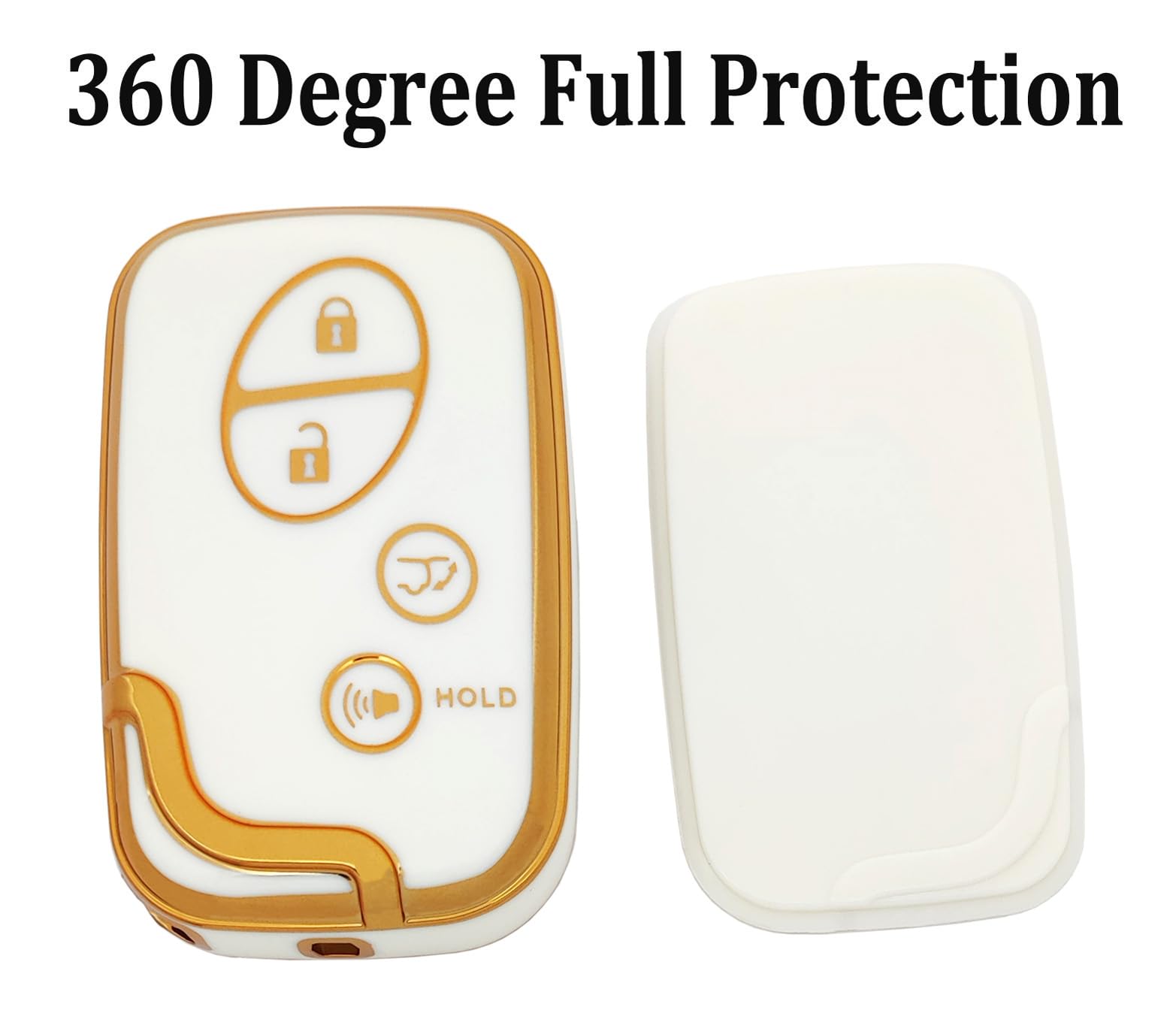 Arruweer Key Fob Cover For Lexus Gx460 Rx350 Es350 Is250 Gx460 Lx570 Is350 Gs430 Gs300 Gs450H Is-C Is-F With Keychain