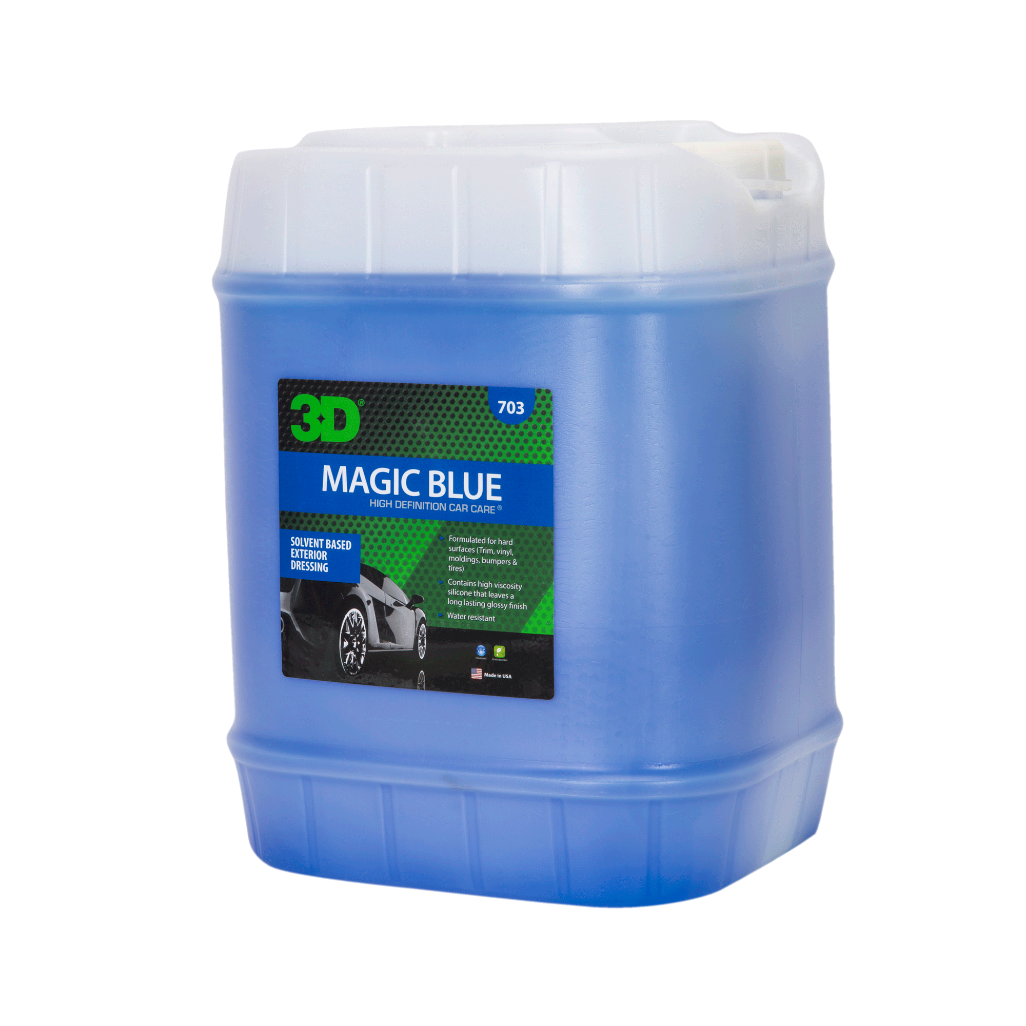 3D MAGIC BLUE TIRE DRESSING 5 GAL.