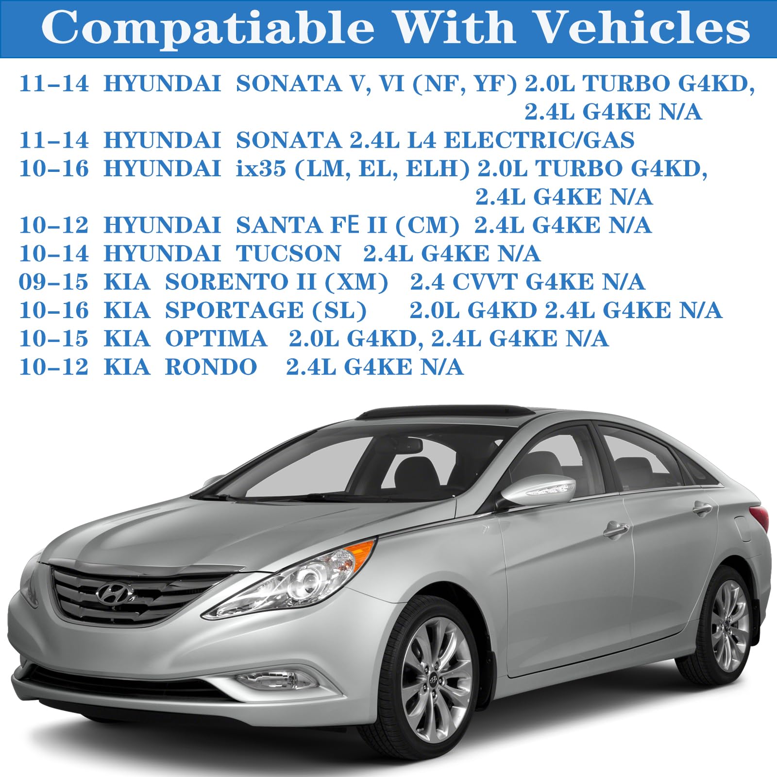 HIHIAV VS50869R Engine Cylinder Head Valve Cover Gasket Seal for Hyundai Sonata Santa Fe Tucson Kia Sorento Sportage Optima 2.0L