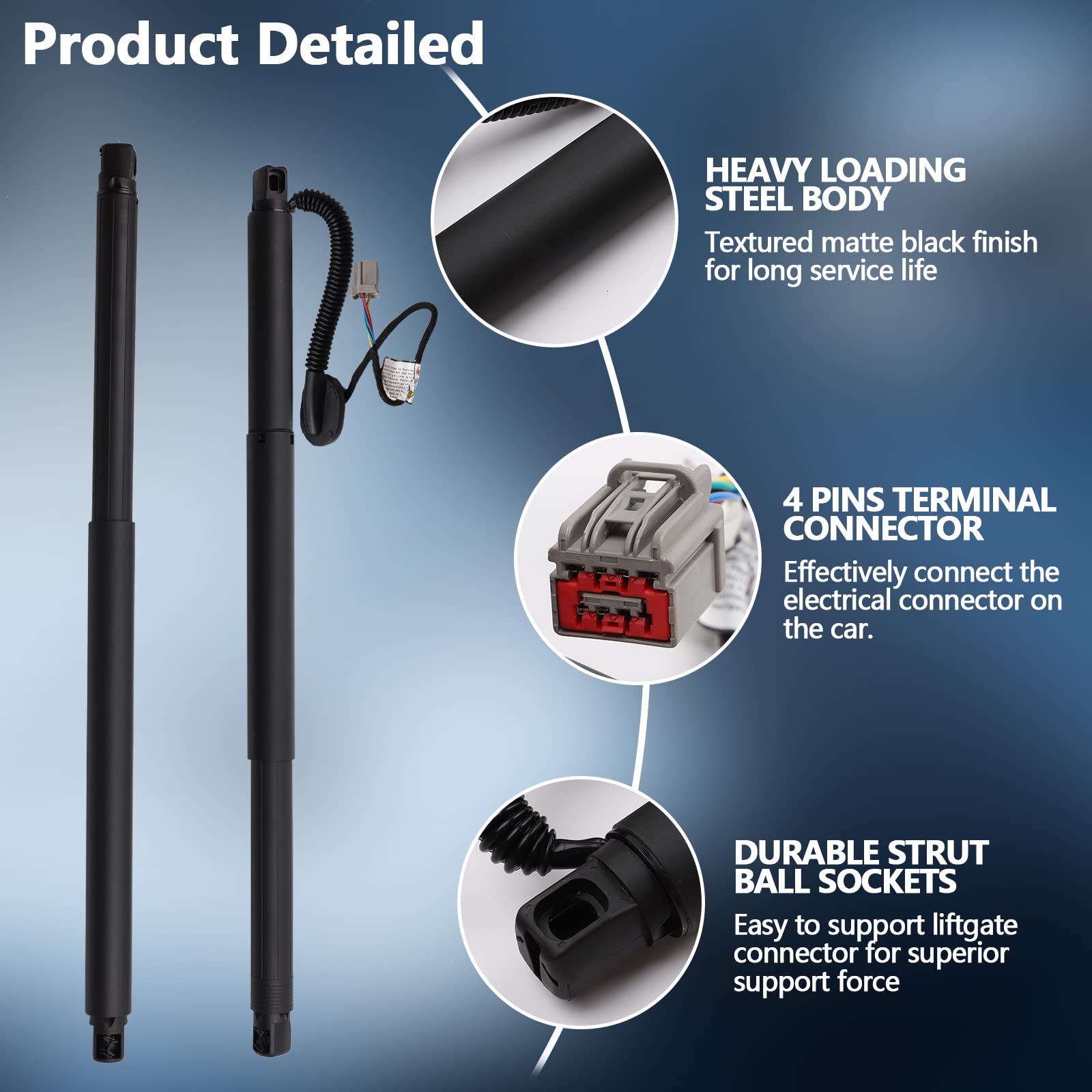 B.ZSSY Rear Power Tailgate Lift Support Shock Struts,Trunk Liftgate Actuator Compatible for 2015-2020 Chevy Suburban Tahoe Escal