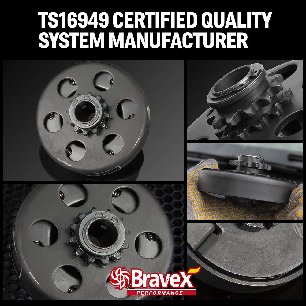 Motovecor Centrifugal Clutch Go Kart Clutch Predator Engine Clutch Baja Mini Bike 3/4'' Inch Bore 12 Tooth 12T For #35 Chain 6.5