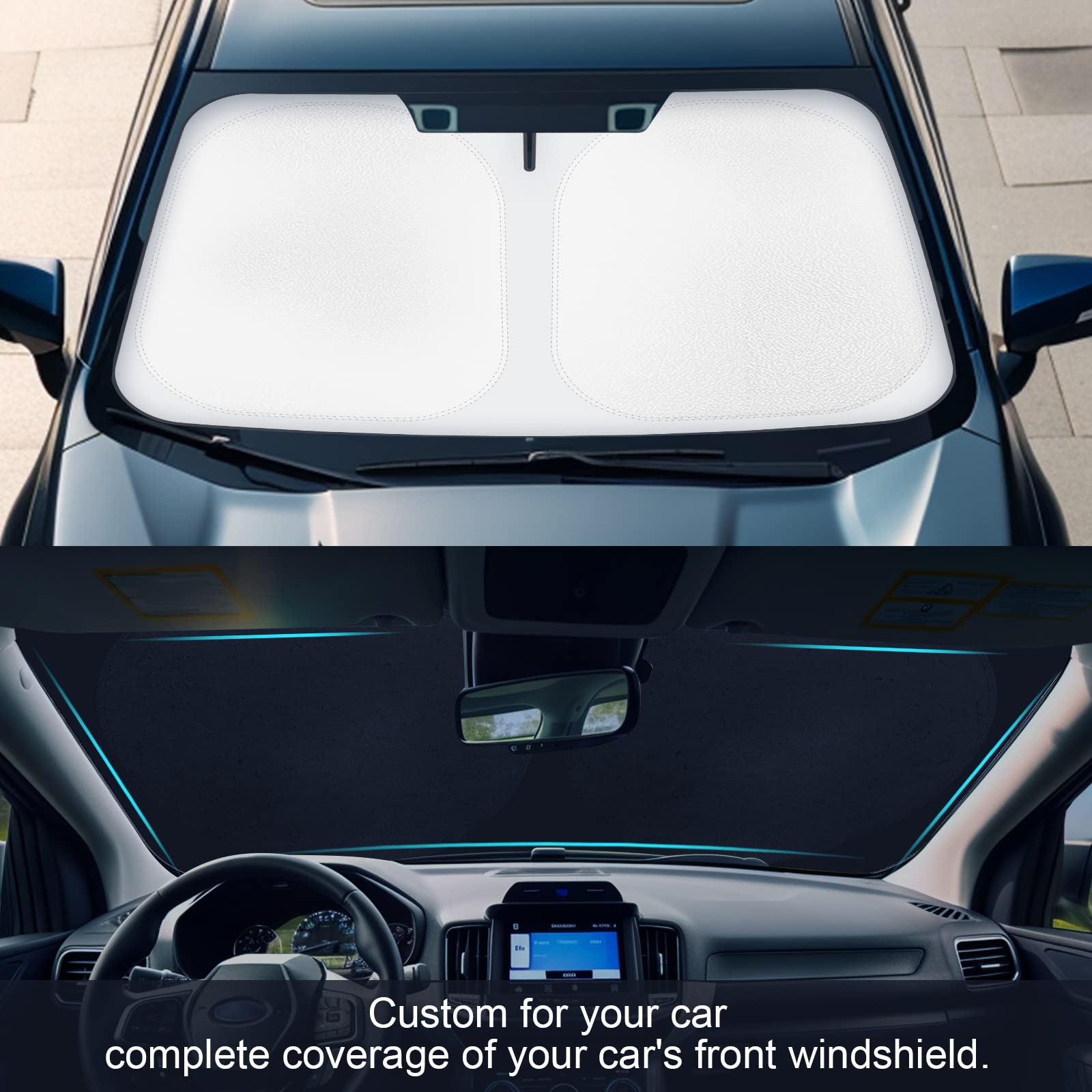Car Windshield Sun Shade Compatible With 2018 2019 2020 2021 2022 2023 2024 2025 Subaru Crosstrek 2.0I Premium Limited Wagon Acc