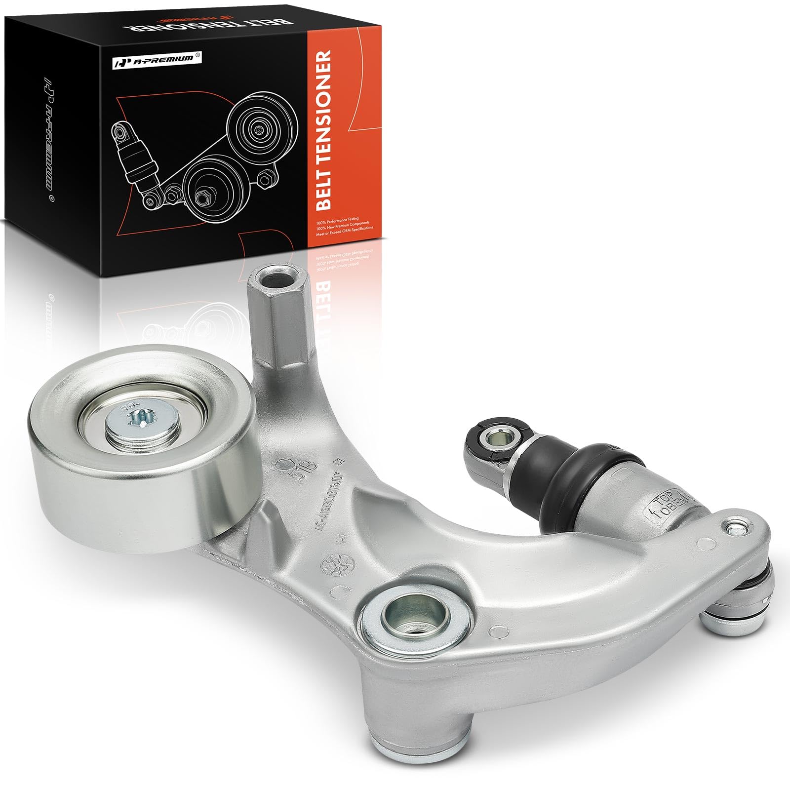 A-Premium Belt Tensioner Assembly With Pulley Compatible With Honda Civic 2007 2008 2009 2010 2011 1.8L, Replace# 31170Rwk005, 3