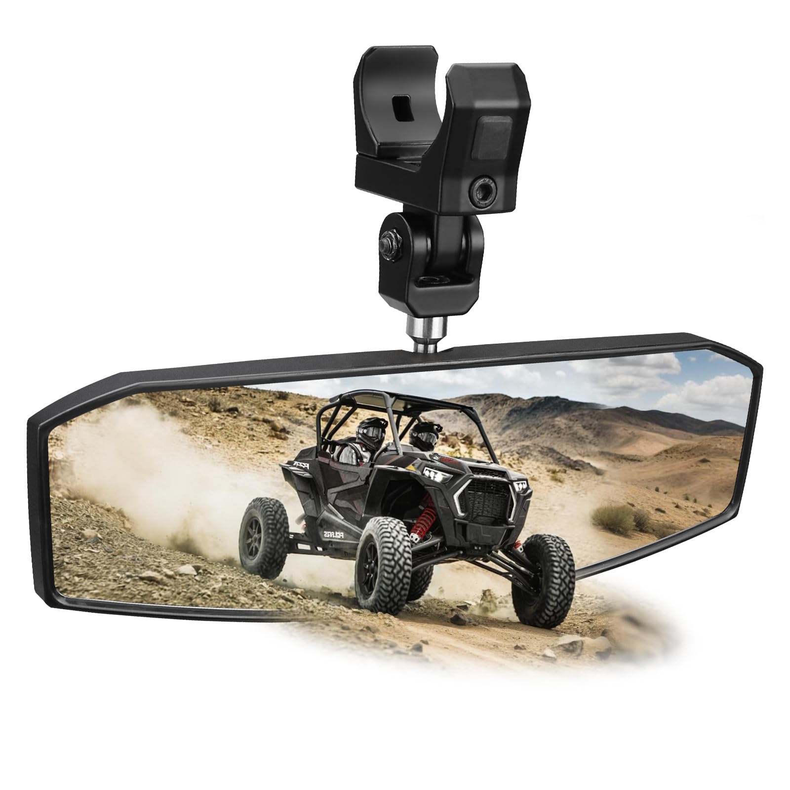 SHEJISI UTV Mirror for 1.5-2.0 Inch Roll Cage, Compatible with Polaris RZR?Can am Maverick?Honda Pioneer Talon SXS?Kawasaki Mule