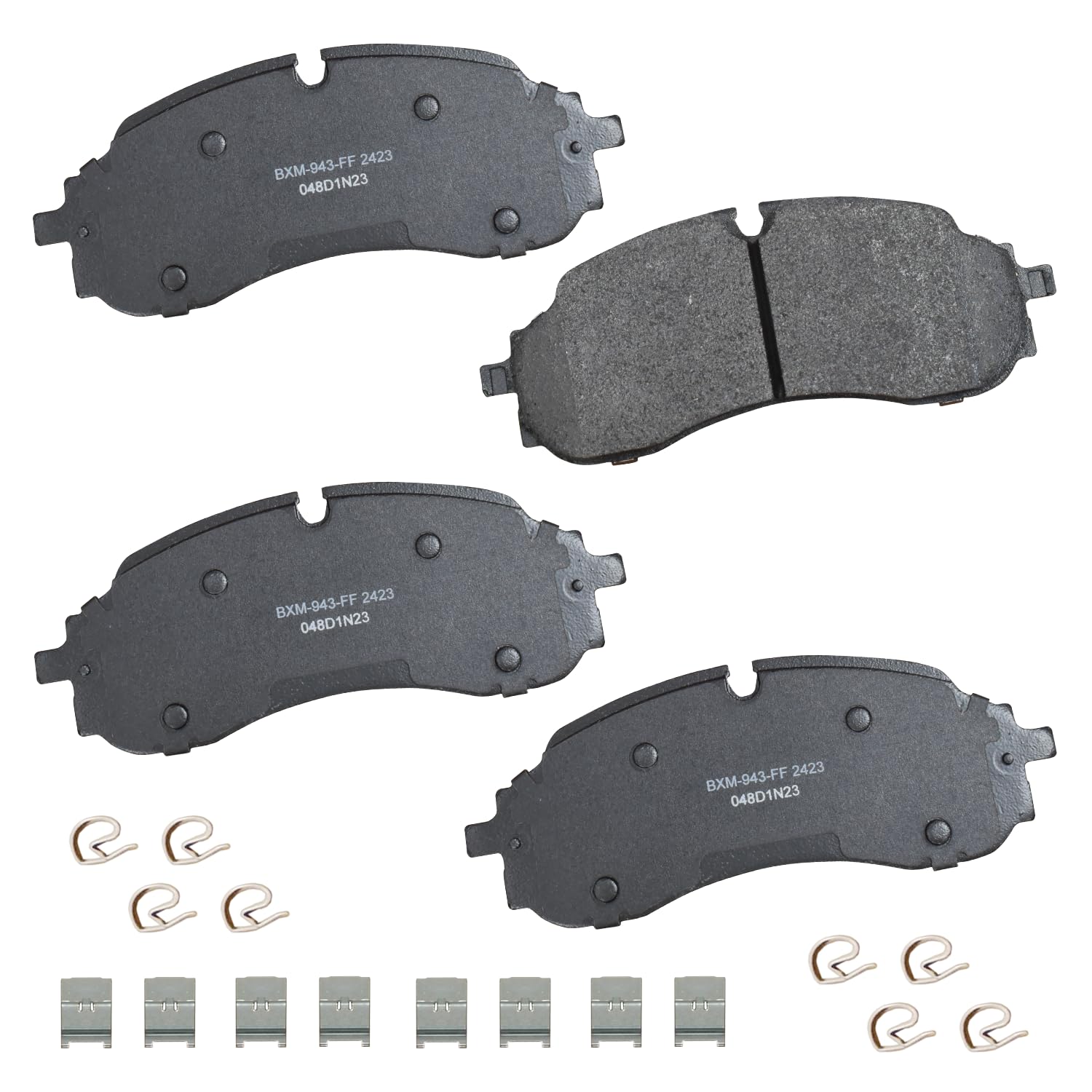 Bendix Premium Sbm2423 Semi-Metallic Front Brake Pads For Ford E-Transit 2024-2022, Transit-150 2023-2022, Transit-250 2023-2022