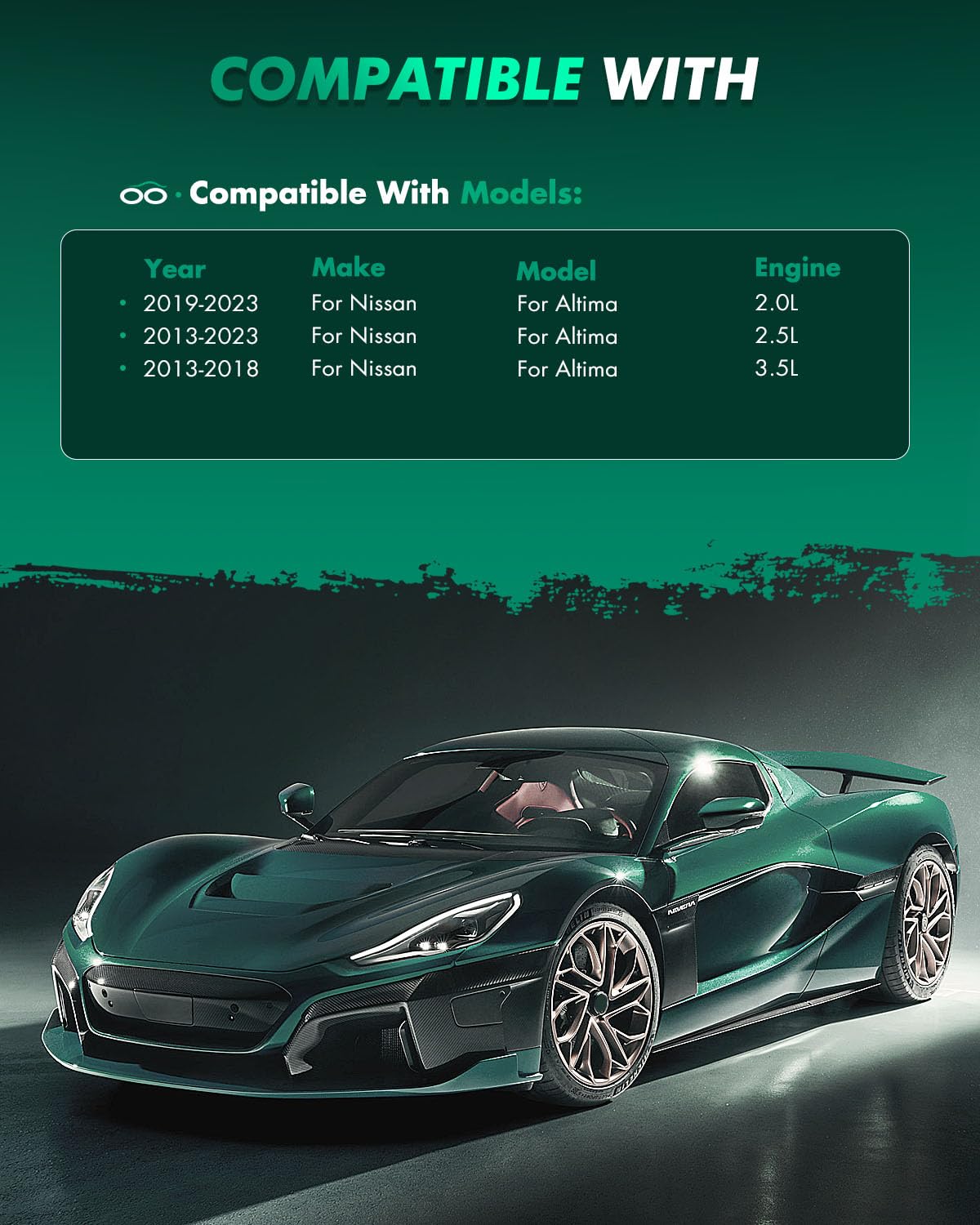 Scitoo D1650 D905 Front Semi-Metal Rear Ceramic Brake Pads Sets Fit For Nissan Altima 2013 2014 2015 2016 2017 2018 2019 2020 20